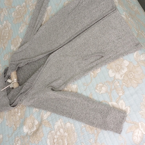 Pink Rose Medium Light Grey Hooded Open Cardigan - Picture 8 of 13